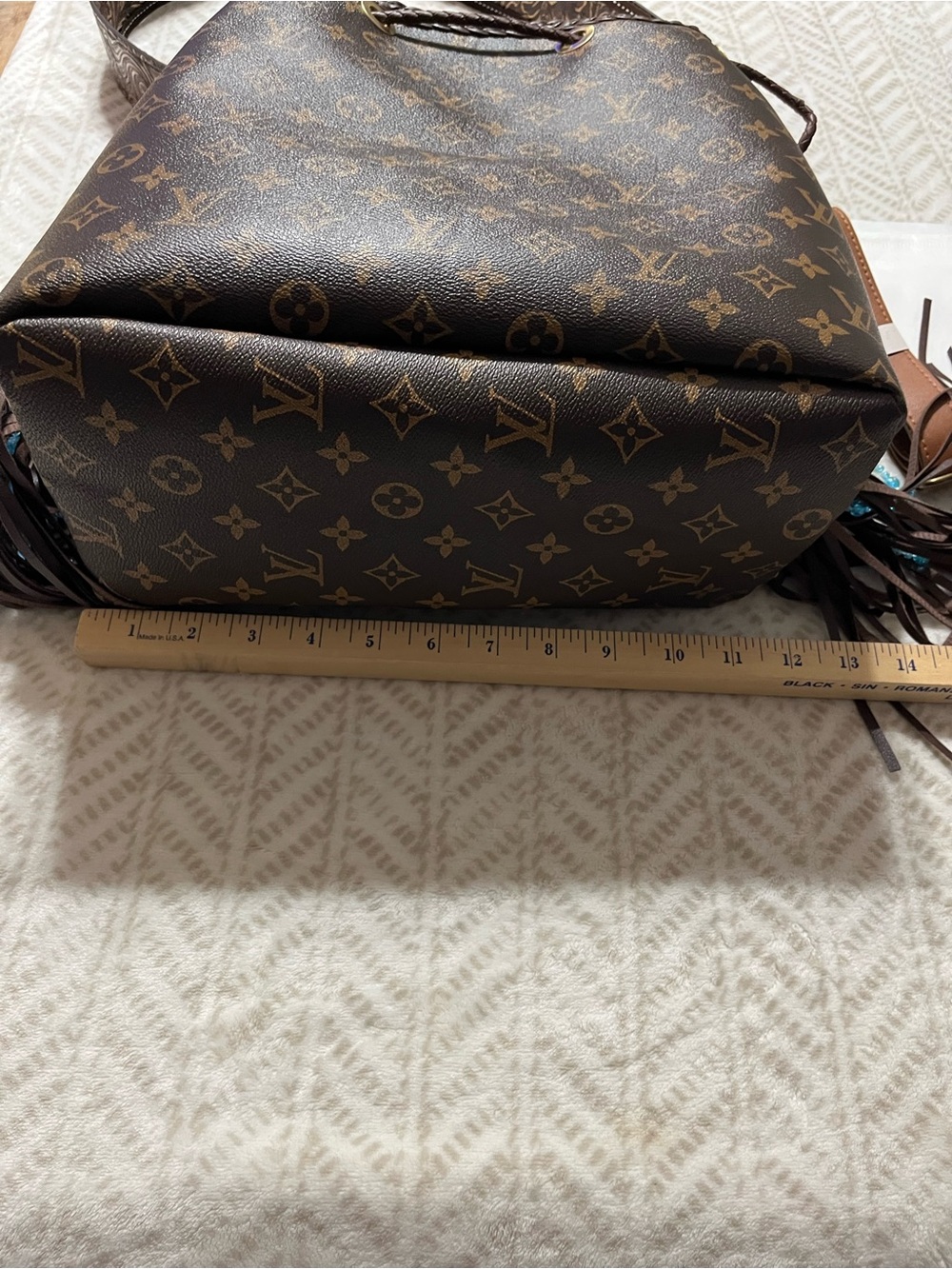 Louis Vuitton Luxury Monogram Brown Leather Shoulder Bag - Picture 13 of 16